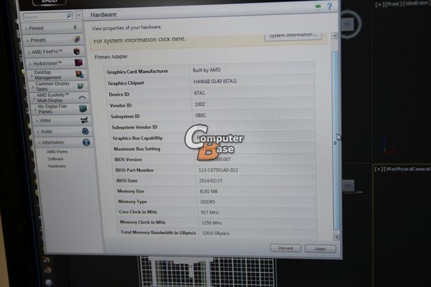 AMD FirePro W8100 karta graficzna - specyfikacja