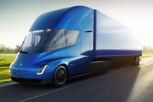 Tesla Semi jazda