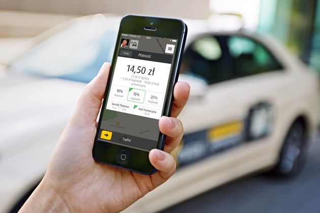 mytaxi mobilna płatność za taksówkę