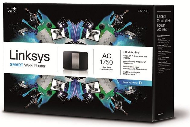 Linksys Smart Wi-Fi EA6700 router pudełko