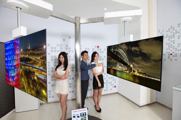 LG OLED dwustronny