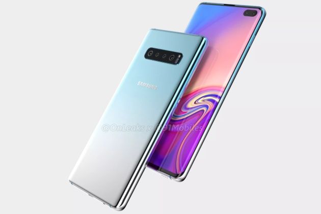 Galaxy S10+ smartfon render