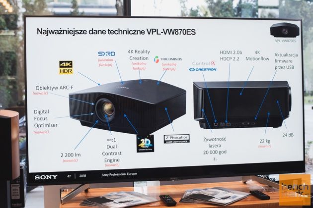 Sony VPL-VW870ES parametry