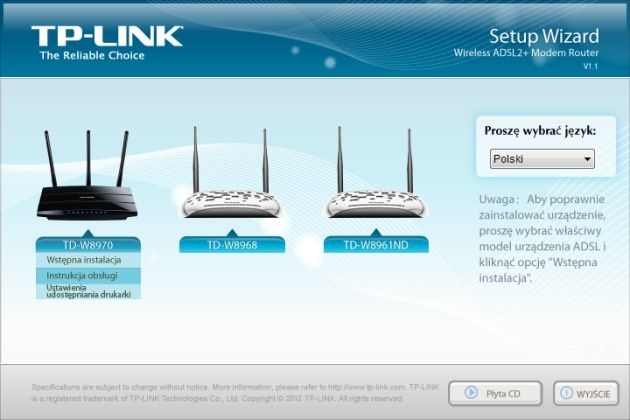 TP-Link TL-W8970N wizard