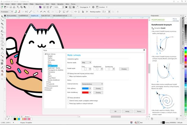 CorelDRAW interfejs