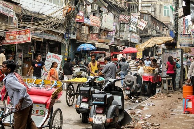 Indie Delhi tłok
