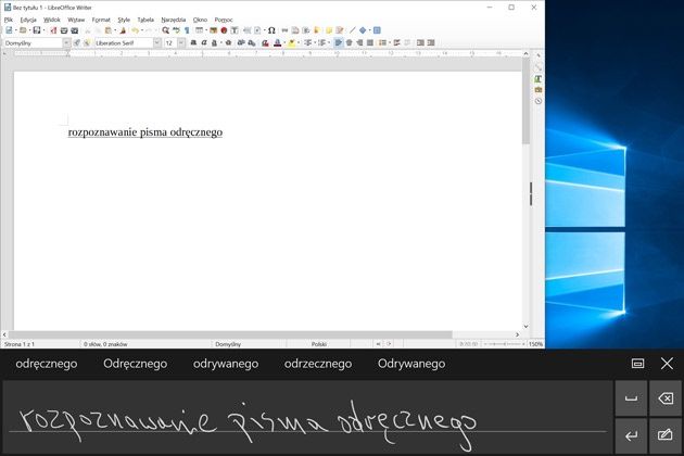 ThinkPad X1 Tablet - rozpoznawanie pisma odręcznego