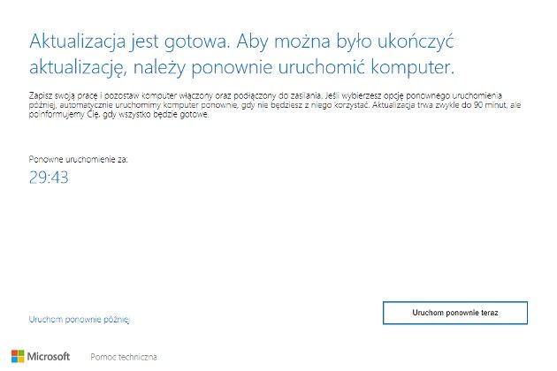 Windows 10 aktualizacja