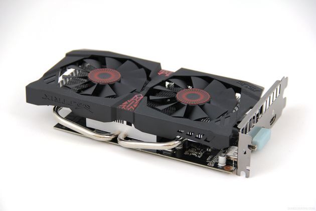 ASUS GeForce GTX 750 Ti STRIX karta graficzna widok z góry