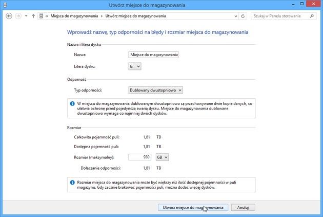 RAID w Windows 8