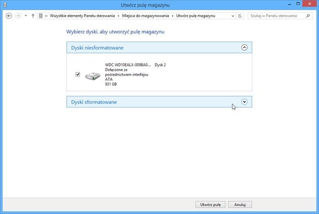 RAID w Windows 8