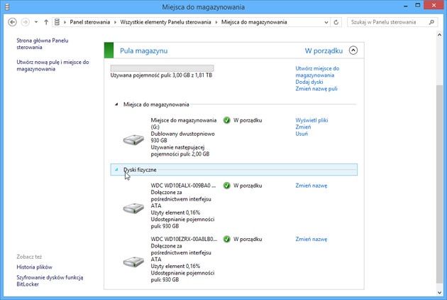 RAID w Windows 8