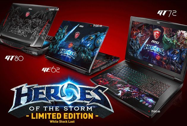 MSI GT80, GT72 i GE62 - laptopy w limitowanej edycji Heroes of the Storm