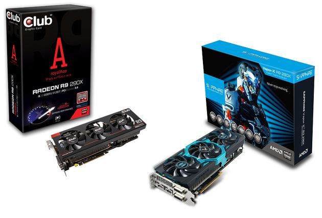 Club3D Radeon R9 290X 8GB royalAce i Sapphire Vapor-X R9 290X 8GB karty graficzne