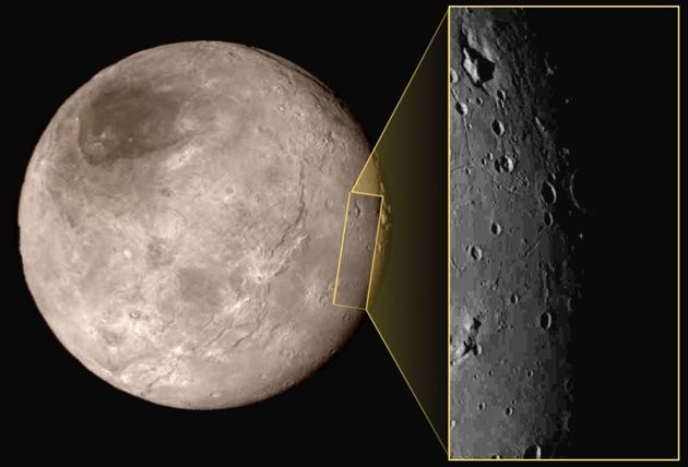 Charon zbliżenie powierzchni