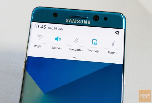 Samsung Galaxy Note 7 menu podręczne
