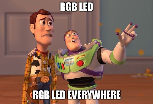 RGB LED mem
