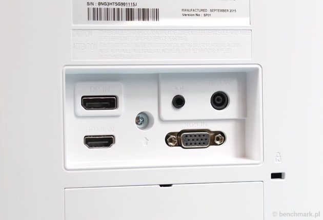 Samsung S27E370DS złącza
