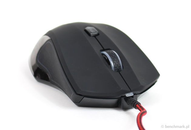 Natec Genesis GX75 - czerwono-czarny kabel w oplocie
