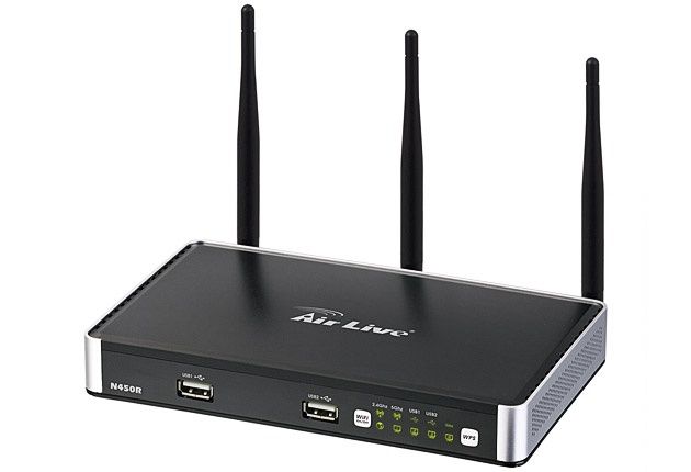 AirLive N450R 3T3R Wireless-N Dual Band Gigabit Router