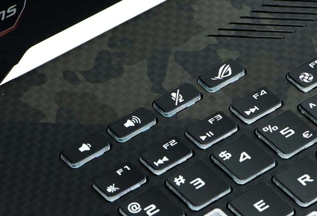 ASUS ROG Strix Scar II GL504 klawisze funkcyjne