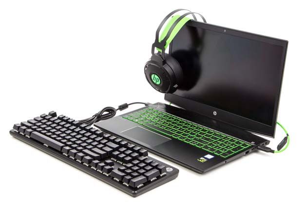 HP Pavilion Gaming 15-cx0006nw słuchawki klawiatura