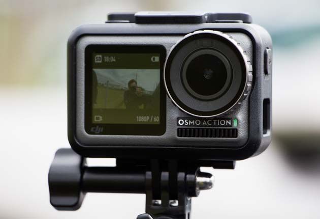 DJI Osmo Action - podgląd na przednim ekraniku