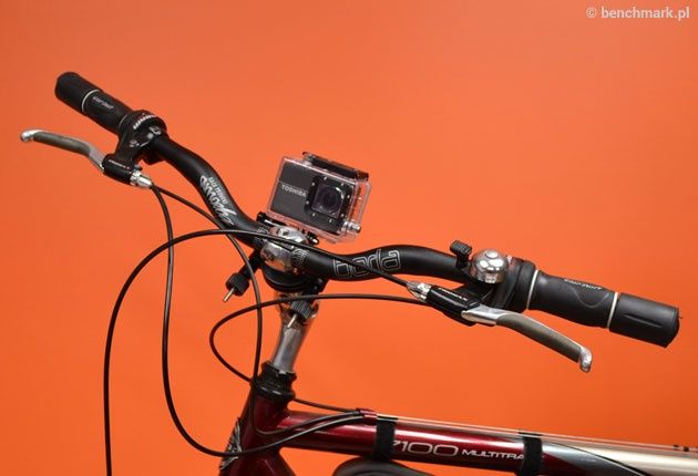 Toshiba Camileo X-Sports mocowanie kierownica rower przód
