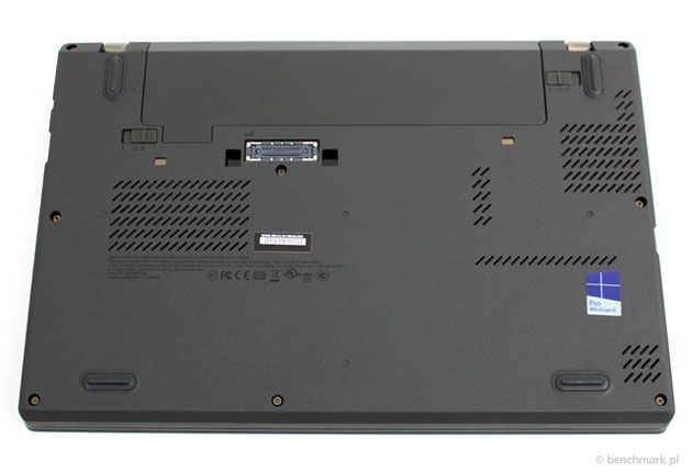 Lenovo ThinkPad X250 spód i wymienna bateria