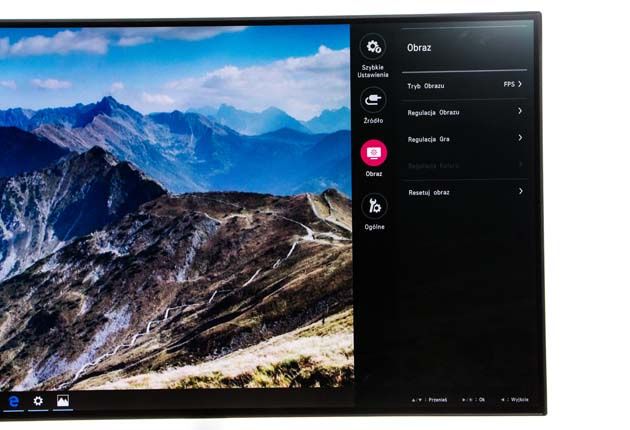 LG 32UL950-W menu główne