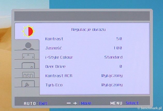 iiyama ProLite XUB3490WQSU menu OSD