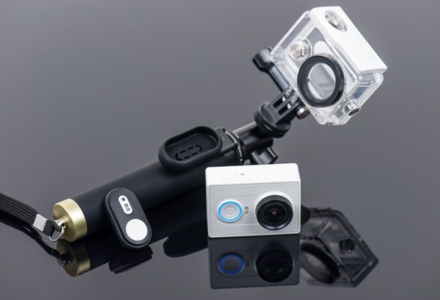 Xiaoyi Action Camera - kamerka, selfie stick, pilot i obudowa wodoszczelna
