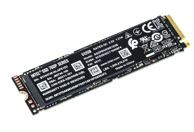 Intel SSD 760p 512 GB