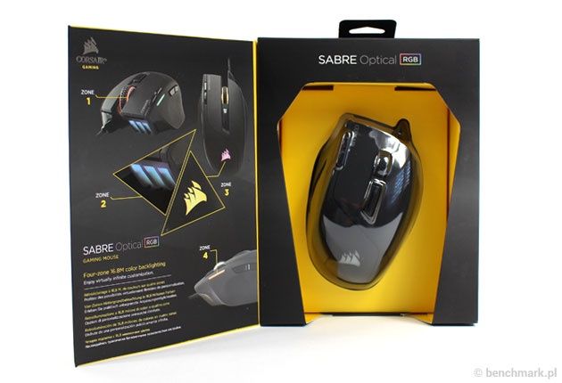 Corsair Sabre Optical RGB - pudełko