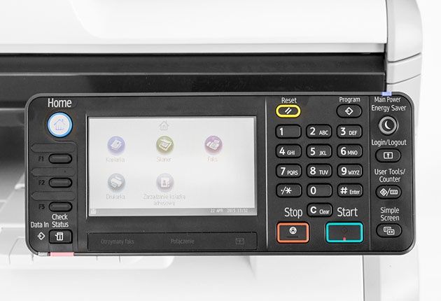 Ricoh SP 4510SF panel sterowania