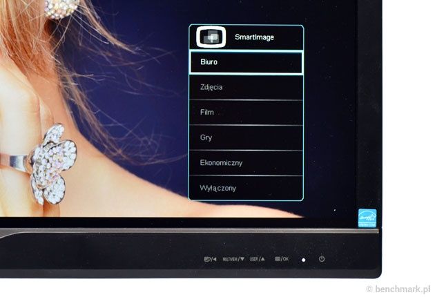 Philips 288P6 przyciski menu OSD