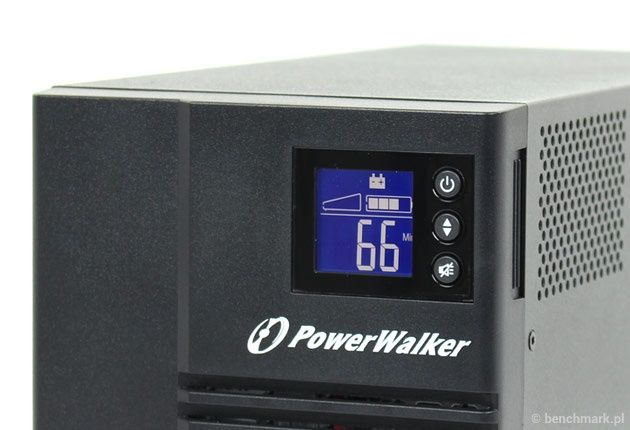 PowerWalker zbliżenie na wyświetlacz