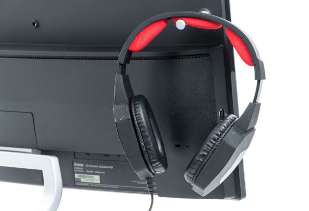 iiyama G-Master G3266HS Gold Phoenix uchwyt na słuchawki