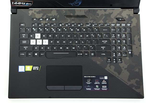 ASUS ROG Strix Scar II (GL704GW-EV002T) panel roboczy