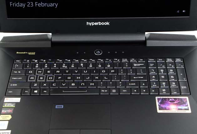 Hyperbook GTR87 VR3 SLI klawiatura