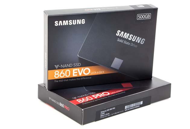 Samguns SSD 860 PRO 512 GB i SSD 860 EVO 500 GB