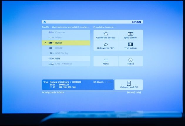 Epson EB-U32 menu Home
