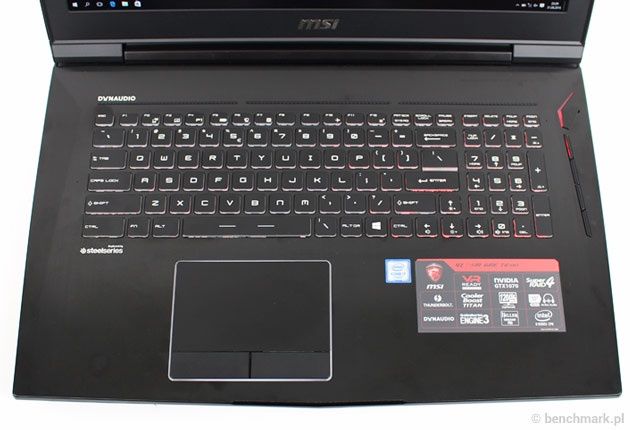 MSI GT73VR 6RE klawiatura