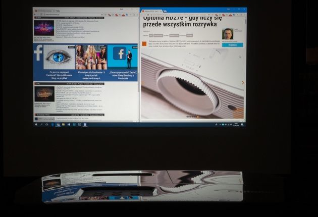 Optoma HD144X serfowanie WWW