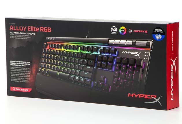 HyperX Alloy Elite RGB - pudełko