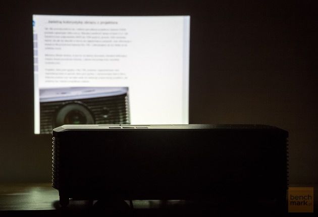 Optoma X340 wyświetlanie tekstu