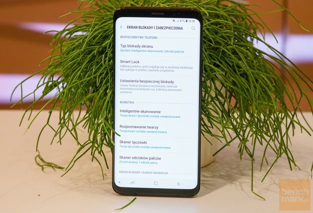 Samsung Galaxy S9+ opcje blokady