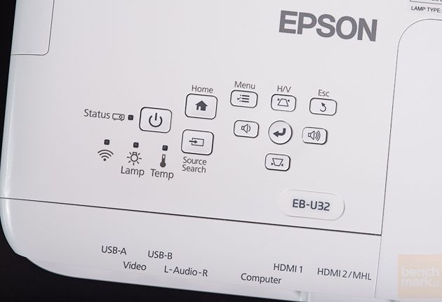 Epson EB-U32 przyciski