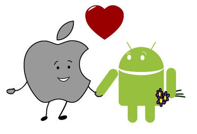 iphone android miłość