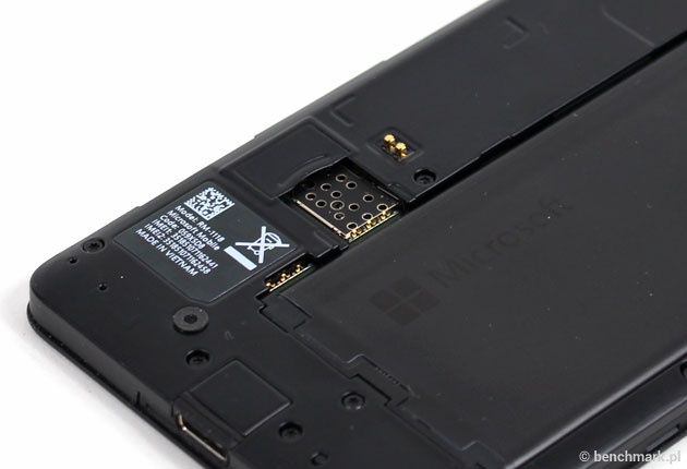 Microsoft Lumia 950 smartfon sloty kart SIM